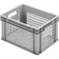 Alutec 75045 Kunststofbox Met raster (b x h x d) 400 x 235 x 300 mm Grijs 1 stuk(s)