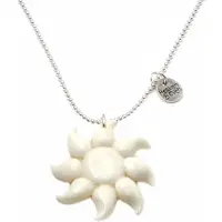 Heaven Eleven KIDS - Meisjes - ketting - ballchain - rvs - zonnebloem - bone