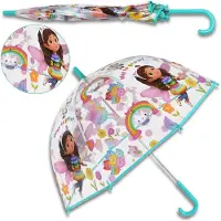 Sarcia.eu Gabby's Dollhouse Transparante opvouwbare automatische paraplu, voor meisjes