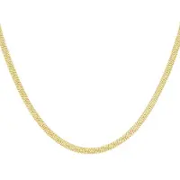 Yehwang Pure Line dames ketting goudkleurig - Minimalistisch sieraden - Roestvrijs staal - Waterproof - 45 cm