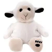 Habibi Magnetron warmte knuffel schaap/lam 23 cm - Verwijderbare zak - Warmte/koelte knuffelschaap - Kruik knuffels voor kinderen/jongens/meisjes