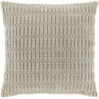 Unique living CEDRO - Sierkussen - 45x45 cm - Ribmotief - Chateau Grey