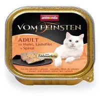 Animonda Vom Feinsten Pate Huhn, Lachs und Spinat 32x 100g