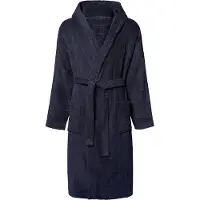 Chiemsee unisex badjas met capuchon 100% katoen maat S - XXL donkerblauw