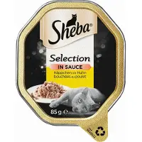 Sheba Bowl Selectie in Saus Morsels 22x85g - Kip
