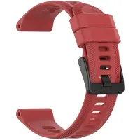 Eforyou Siliconen bandje voor Garmin Forerunner o.a. 945, 955 en 965 - Rood | Inclusief gereedschap