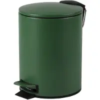 Urban Living "DARK LEAF" BADKAMERAFVALBAK 3L MET PEDAAL EN SOFT-CLOSE SLUITING D17XH23CM