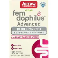 Jarrow Formulas - Fem-Dophilus Advanced - Vereist Koeling, 10 Miljard CFU - 30 Vegetarische Capsules