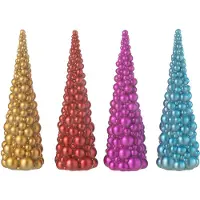 J-Line Ballen kerstboom resine mix small assortiment van 4