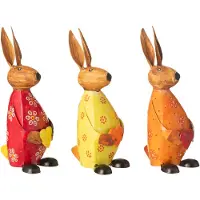 J-Line Konijn met hart ijzer mix small assortiment van 3