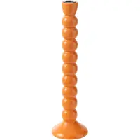 J-Line Kandelaar mangohout oranje