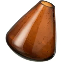 J-Line Vaas topaz glas donkerbruin