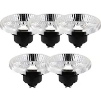 LUEDD Set van 5 slimme GU10 dimbare LED lampen AR111 10W 800 lm 2200 - 6500K