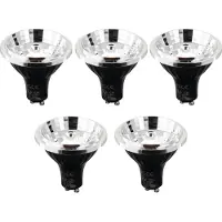 LUEDD Set van 5 GU10 3-staps dimbaar in Kelvin LED lampen 70mm 6W 500 lm 2200 - 3600K