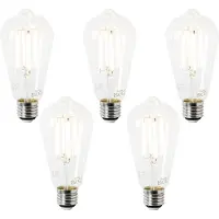 LUEDD Set van 5 E27 LED lamp ST64 helder 2,2W 470 lm 2700K