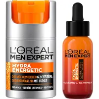 L'Oréal Paris Men Expert Hydra Energetic Shot Serum - 30ml & L’Oréal Paris Men Expert Hydraterende Dagcrème - 50ml