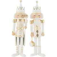 J-Line Notenkraker ijzer goud/wit small assortiment van 2