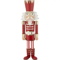 J-Line Notenkraker ijzer rood/goud medium