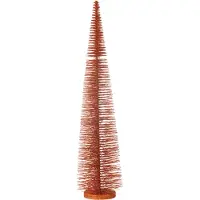 J-Line Kerstboom decoratief glitter plastiek koper large