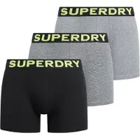 Superdry Boxershorts grijs / limoen / zwart