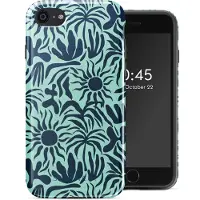 Selencia Vivid Backcover voor de Apple iPhone SE (2022 / 2020) / 8 / 7 - Tropical Vibes Light Blue