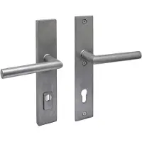 Intersteel Achterdeurbeslag Recht Aurano Pc 92mm Rvs Getrommeld