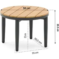 Coco Toscane loungetafel ø 50 cm