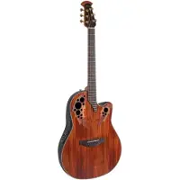 Ovation Elektro-Akoestische Gitaar Celebrity Elite Plus Mid Cutaway Figured Koa
