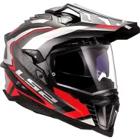 LS2 Helmets LS2 MX701 EXPLORER C FRONTIER II integraalhelm, maat XXL, kleur rood
