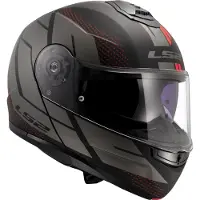 LS2 LS2FF908StrobeIICodeZwartGrijs06Systeemhelm Maat S