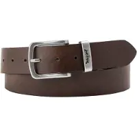 Levis Accessories Riem 'Metal Two Horse Keeper Belt' donkerbruin