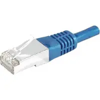 EXC 858324, 20 meter, Cat6a, S/FTP (S-STP), RJ-45, RJ-45, Blauw