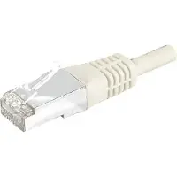 Exertis Connect Patchkabel S/FTP (PIMF), CAT.6A EIA/TIA, Class EA, grau, 3.0 m Patchkabel mit besonders schmalem Kni