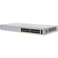 Cisco CBS110-24PP-EU Unmanaged 24-port GE, (12 support PoE with 100W power budget), 2x1G SFP Shared