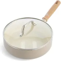 GreenChef Hapjespan Nordics Met Keramische Antikleeflaag met deksel 24 cm