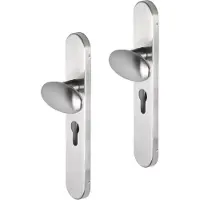 Impresso Deurkruk - Derby - Voor binnen - Ovaal - deurschild - RVS - 2 stuks