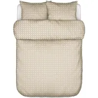 Marc O'Polo Dekbedovertrek Iben Dark Sand Satijn-240 x 200 / 220 cm | Lits-Jumeaux