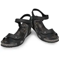 Panama jack Sandaal 'Sandalette Damen Julia Basics B1 Echtleder in schwarz' zwart
