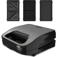Black & Decker Croque-gaufre-grill 750w gris BXSA754E