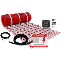Boss & Wessing BWS By Magnum Elektronische Vloerverwarming Set 1 m2 - 150 Watt - Wifi Thermostaat Wit