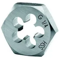 Format Snijplaat zeskant HSS DIN382 G1/4"