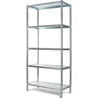 Raaco Opbergrek ALU - 5 planken - Aluminium - 490x480x1580 mm