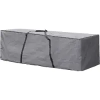 Perel Tuinkussenhoes | | 200 x 75 x 60 cm (PP, Grijs)