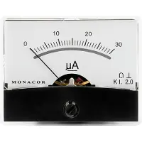 Monacor 0290600 PM-2/30UA PM-2/30UA draaispul-inbouwinstrument, 0,03 mA Draaispoel