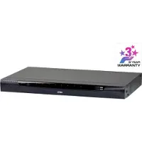 Aten 1 lokale/1 externe toegang 8-poorten Cat 5 KVM over IP-switch met virtuele media (1920 x 1200) - 1920 x 1200 Pixels - Ethernet LAN - 1U - Zwart