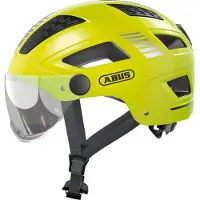 ABUS Fietshelm HYBAN 2.0 ACE signal yellow M - 52-58 cm - geel - Geschikt voor gebruik op elektrische fietsen - stadsfietsen - 465 g