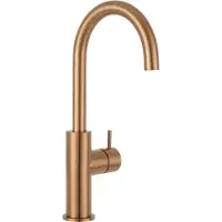 Qisani Wastafelkraan Flow Gebogen Geborsteld Copper