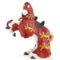 Papo Pferd von Richard Löwenherz, rot