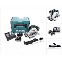 Makita DHS 680 RFJ accu handcirkelzaag 18 V 165 mm borstelloos + 2x accu 3.0 Ah + lader + adapter + Makpac