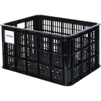 Basil fietskrat MIK M, 29.5L, gerecycled kunststof, black - Gerecycled kunststof